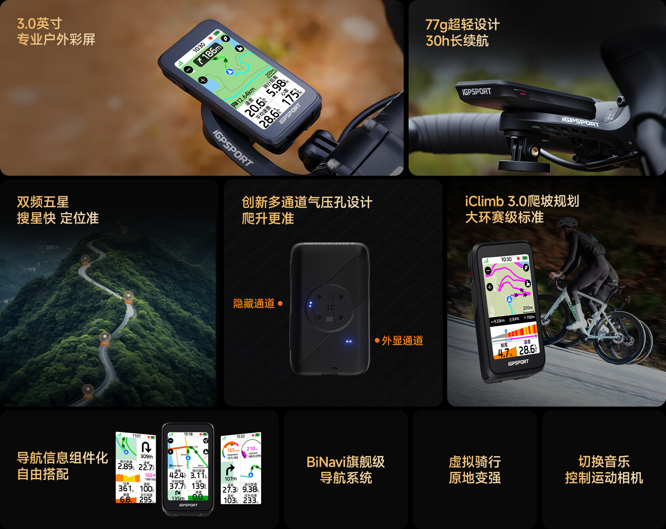 轻旗舰导航码表